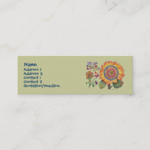 Sunshine flower Profile Card tan background