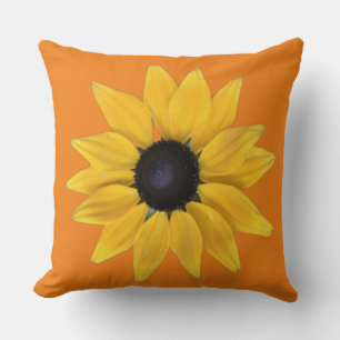 Sunshine Flower Radiates Peace, Joy, Love Cushion