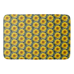 Sunshine Flowers Bath Mat