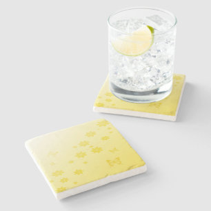 Sunshine Flowers n Butterflies Stone Coaster