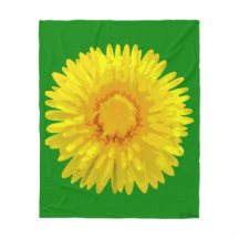 "Sunshine Flowers" Throw Blanket design.