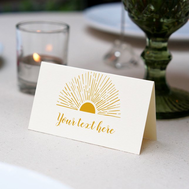 Sunshine Food Tent Place Card (Creator Uploaded)