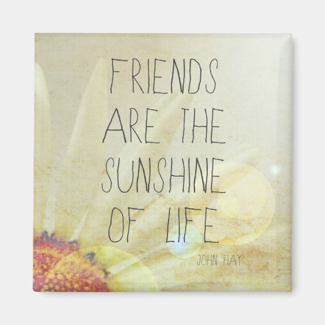 Sunshine & Friendship Magnet (Front)