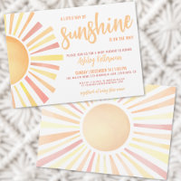 Sunshine Gender Neutral Boho Sun Baby Shower