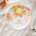 Sunshine Gender Neutral Boho Sun  Paper Plate<br><div class="desc">Elevate your celebration with Sunshine Gender Neutral Boho Sun Paper Plates! Featuring a stylish boho sun design with warm neutral tones like beige, terracotta, and cream, these plates bring a modern, gender-neutral vibe to any event. Perfect for baby showers, birthdays, or casual gatherings, the minimalist sun motif adds a touch...</div>