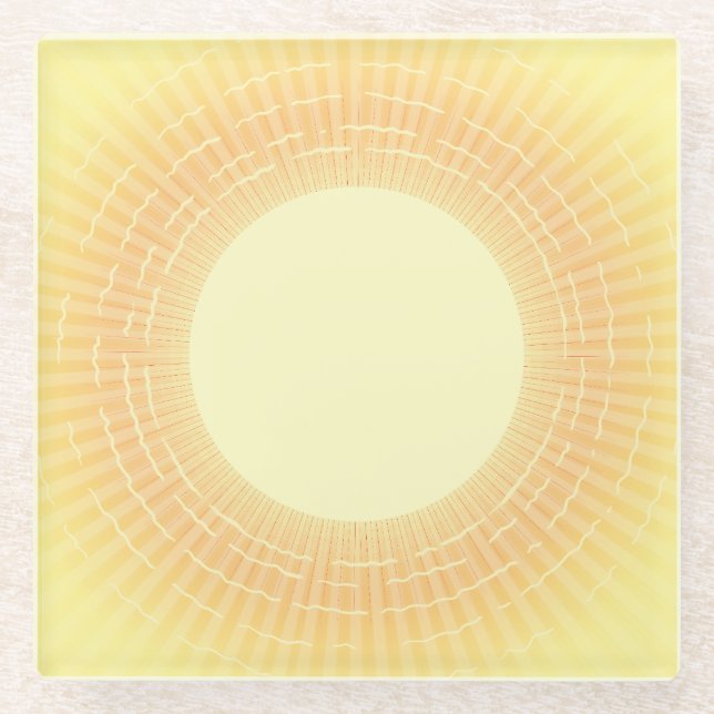 Sunshine Glass Coaster (Front)