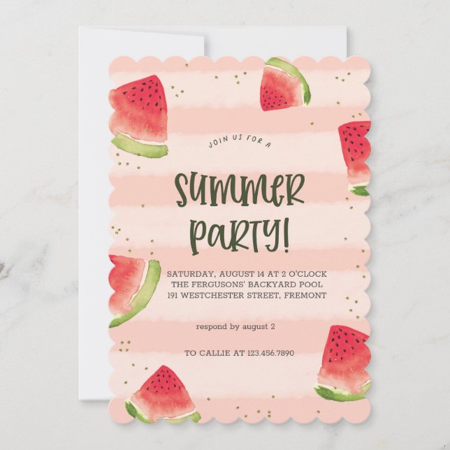 Sunshine & Good Vibes Summer Party Invitation (Front)