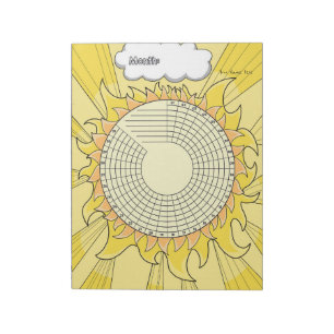 Sunshine Habit Tracker Custom Notepad