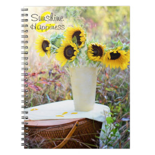 Sunshine & Happiness Sunflowers Notebook