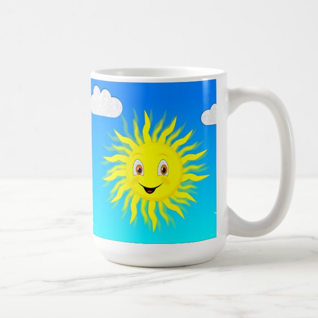 Sunshine Happy Face Coffee Mug (Right)