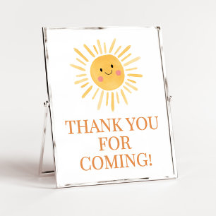 Sunshine Here Comes the Son Thank you for Coming Poster