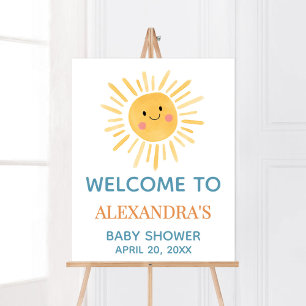 Sunshine Here Comes the Son Welcome Sign