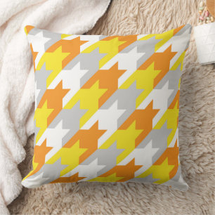 Sunshine Houndstooth Cushion