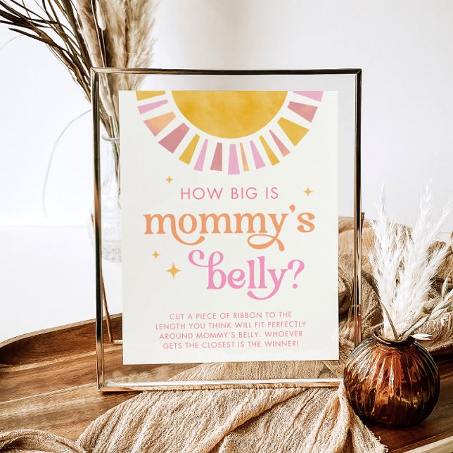 Sunshine How Big is Mummy's Belly Game Sign (Creator Uploaded)