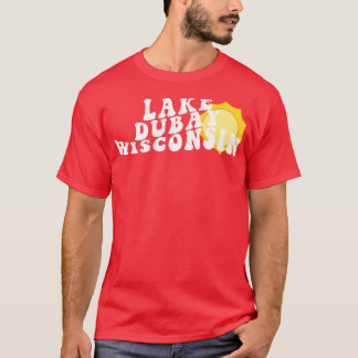 Sunshine in Lake Dubay Wisconsin Retro Wavy 1970s T-Shirt