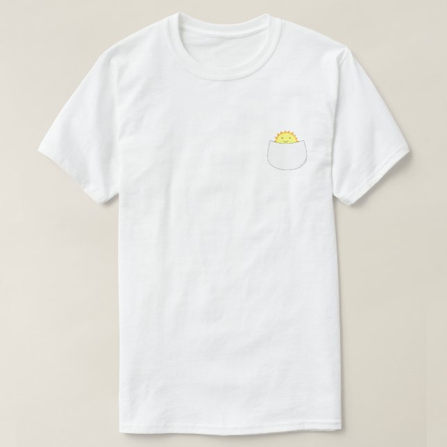 Sunshine In My Pocket - Cute Happy Smiling Sun T-Shirt (Design Front)