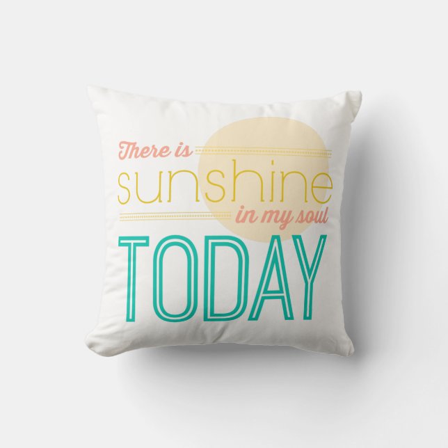 Sunshine In My Soul Cushion (Front)