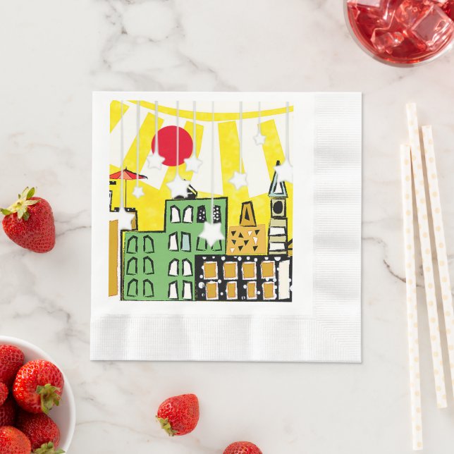 SUNSHINE IN THE CITY NAPKIN (Insitu)