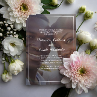 Sunshine Joy Photo Wedding Invitation