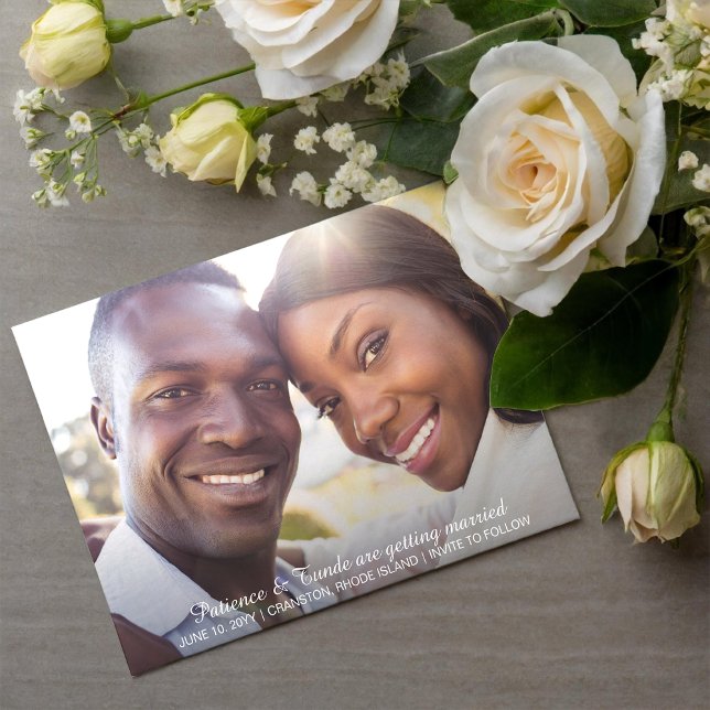 Sunshine Joy Photo Wedding Save the Date Invitation (Creator Uploaded)