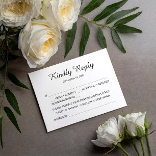 Sunshine Joy Wedding RSVP Card