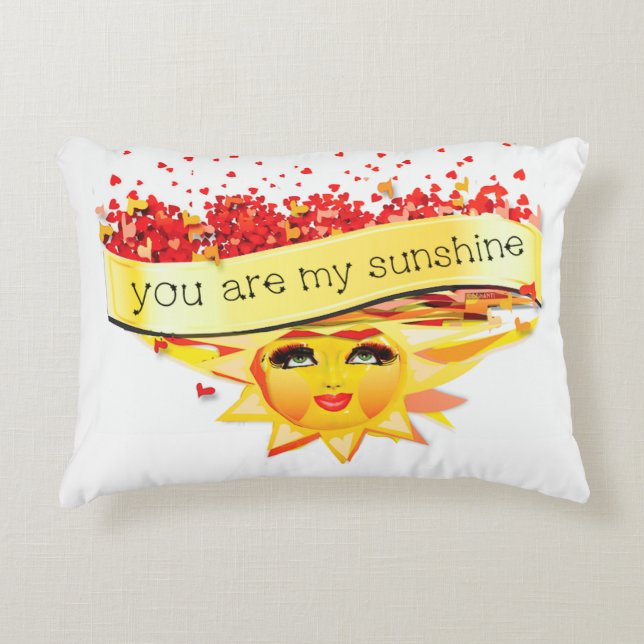 SUNSHINE KISSES DECORATIVE CUSHION (Front)