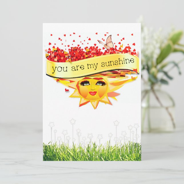SUNSHINE KISSES INVITATION (Standing Front)