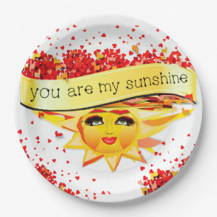SUNSHINE KISSES PAPER PLATE