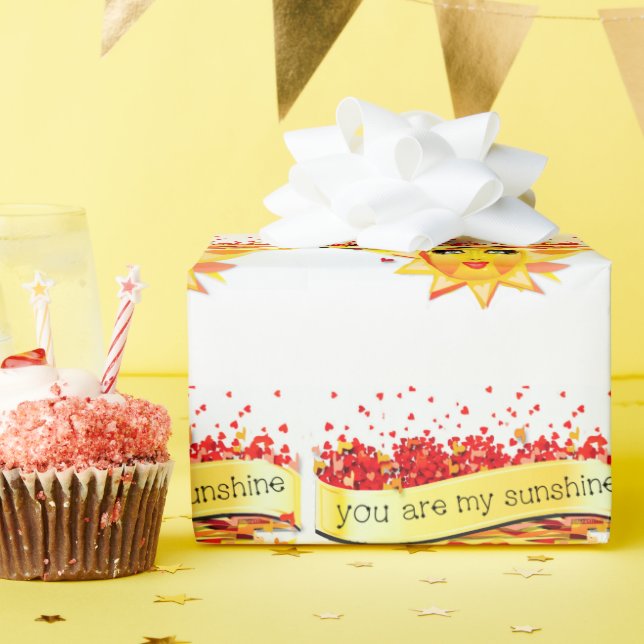 SUNSHINE KISSES WRAPPING PAPER (Birthday Party)
