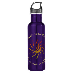 Sunshine Light to Dark Quote Saying  710 Ml Water Bottle