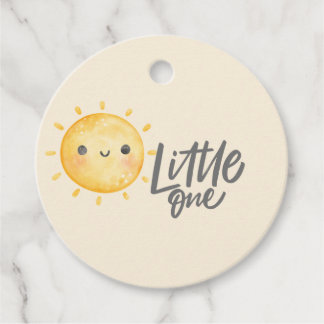Sunshine Little One Baby Shower Favour Tags