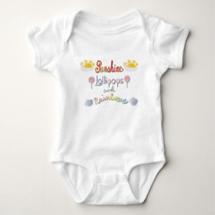 Sunshine, Lollipops and Rainbows Baby Bodysuit