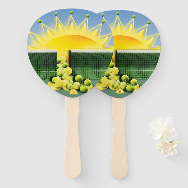 SUNSHINE MATCH  HAND FAN (Front and Back)