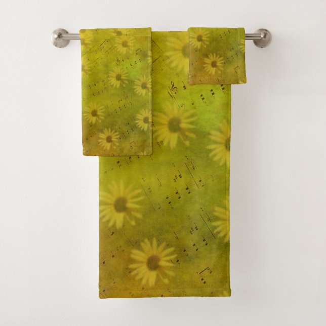 Sunshine Mixed Media Bath Towel Set (Insitu)