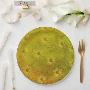 Sunshine Mixed Media Paper Plate