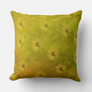 Sunshine Mixed Media Throw Pillow
