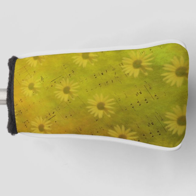 Sunshine Mixed Media Throw Pillow Golf Head Cover (Front)