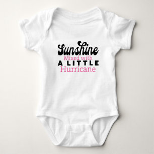 Sunshine Mixed with a Little Hurricane - Baby Girl Bodysuit