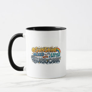Sunshine Mixed With A Little Hurricane Retro Mug