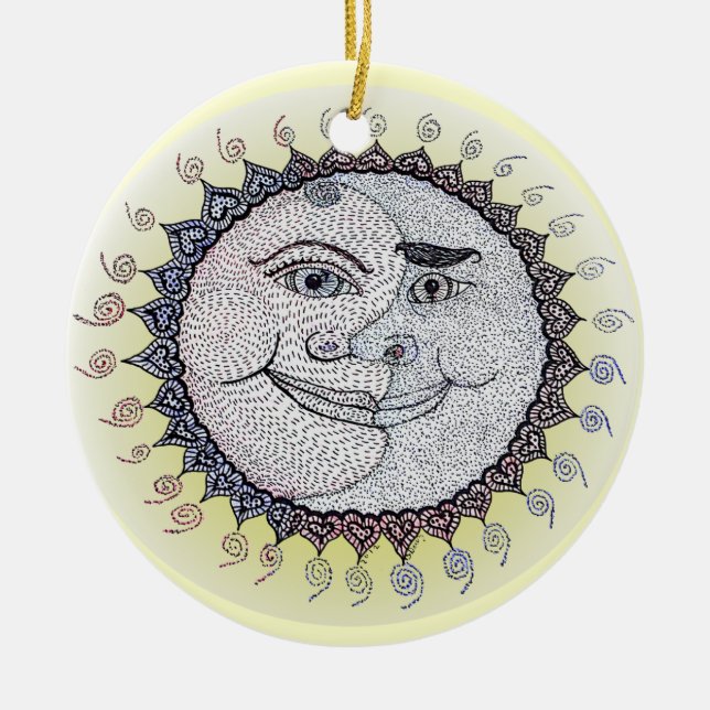 Sunshine / Moon Ornament (Front)