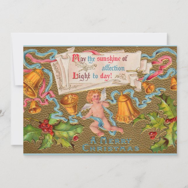 Sunshine of Affection Merry Christmas Holiday Card (Front)