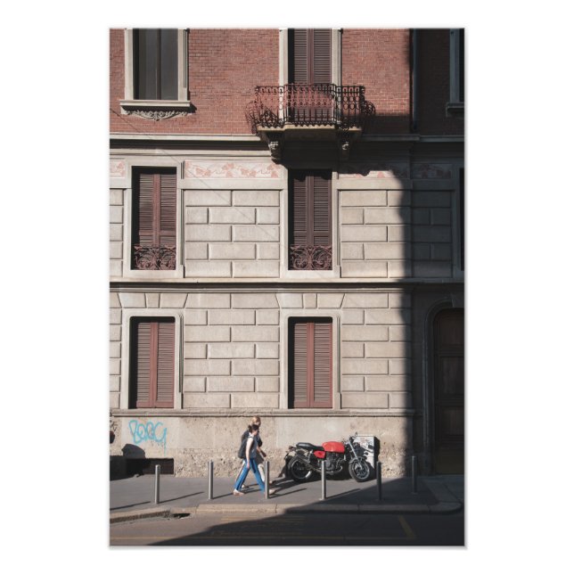 Sunshine On A Motorcycle Photo Print (Front)