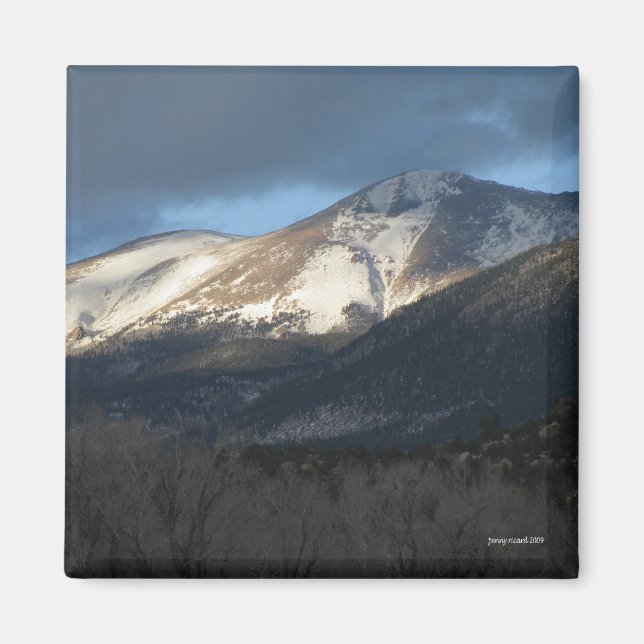 Sunshine on Colorado Mountains Magnet (Front)