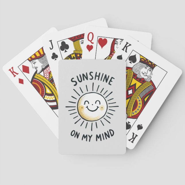 Sunshine On My Mind Playing Cards (Back)