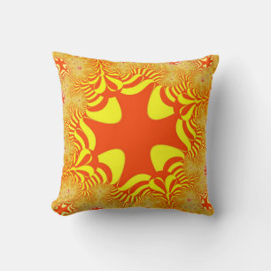 Sunshine Orange Cross Cushion