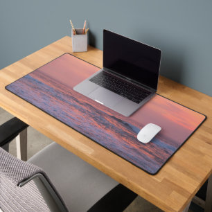 Sunshine over the sea desk mat