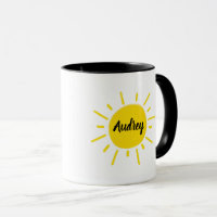 Sunshine Painted Whimsical Yellow Sun