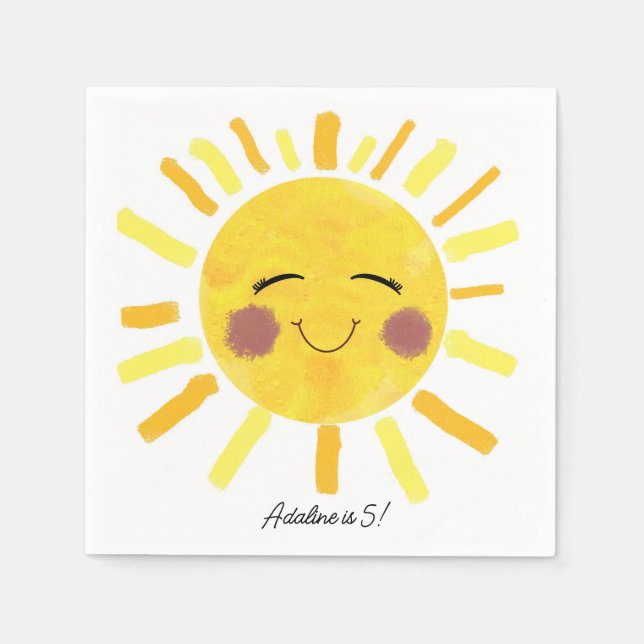 Sunshine paper napkin (Front)