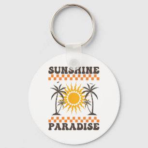 Sunshine Paradise Summer Vibes Here Comes The Sun Key Ring