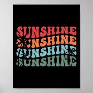 Sunshine Paradise Summer Vibes Summer Sunshine Poster